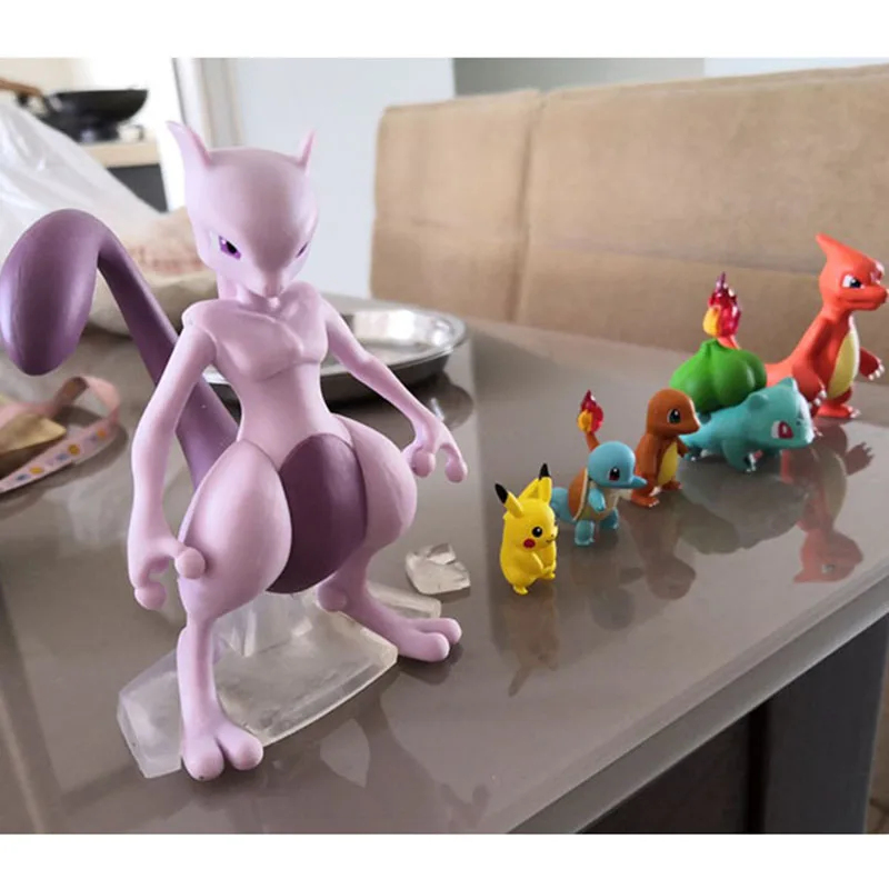 Новое поступление экшн фигурки в масштабе мира пика Mewtwo виртль Charmeleon Покемоны