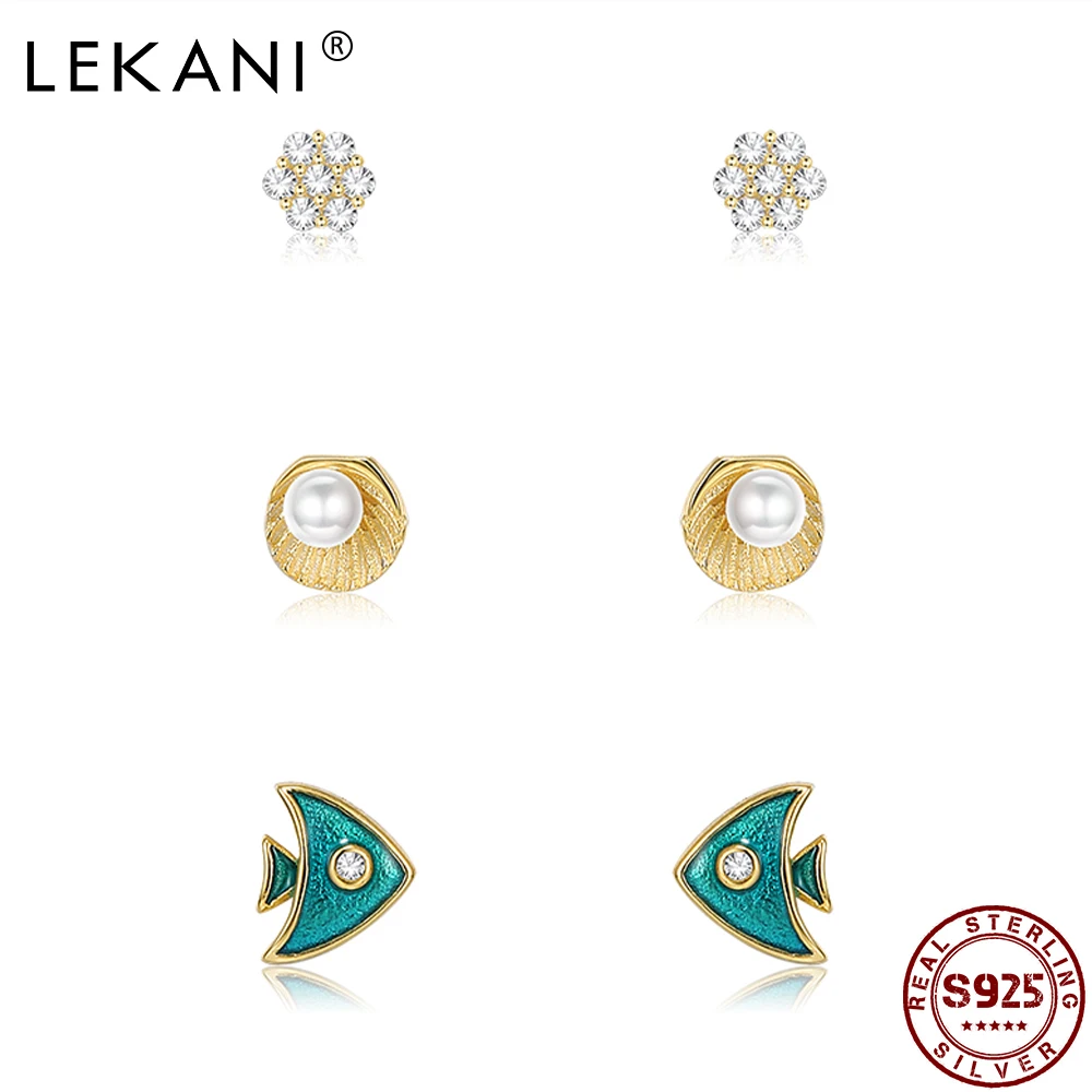 

Серьги-гвоздики женские из серебра 925 пробы с жемчугом и рыбками