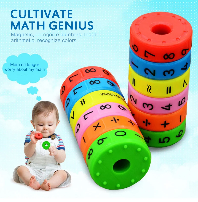 

Магнитные игрушки Монтессори, детская игрушка, детские математические бизнес-номера DIY обучающие Игрушки для раннего развития