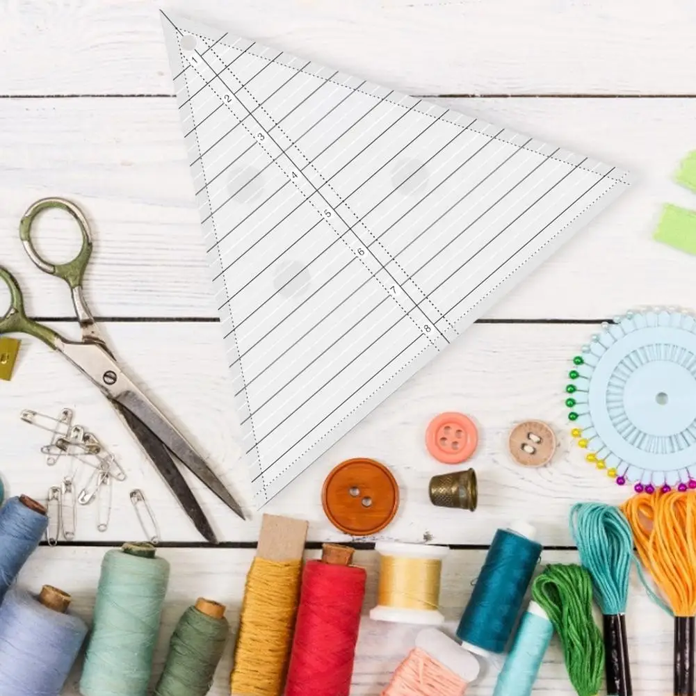 1 шт. 60 градусов равносторонний Треугольники лоскутного шитья линейка шаблон DIY