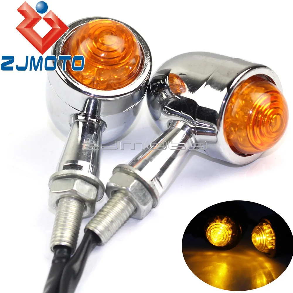 Универсальные хромированные алюминиевые фонари в стиле ретро для мотоциклов