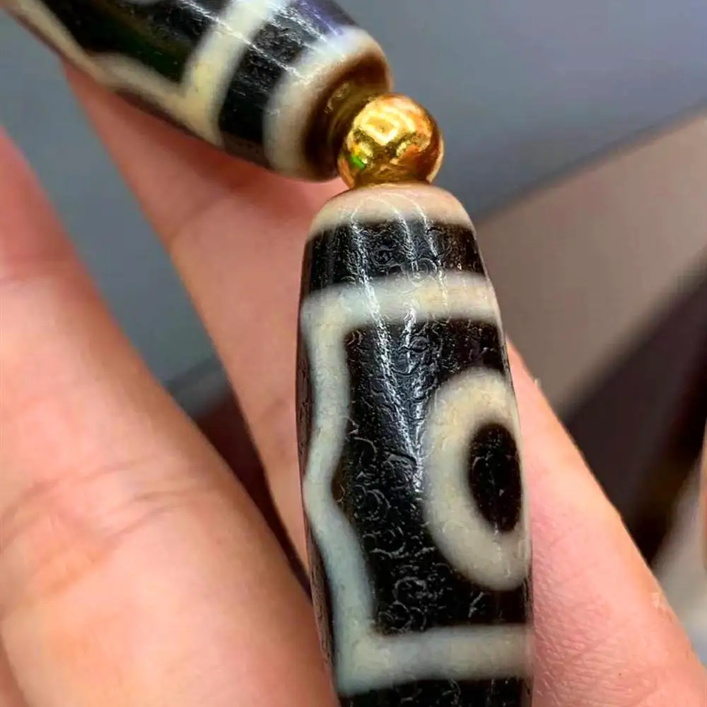 Tibetan Agate DZI High Quality Heaven&ampEarth 2/3 Eyes Aquarius Totem Pattern Bead Bracelet men&ampwomen jewelry Free Shipping | Украшения