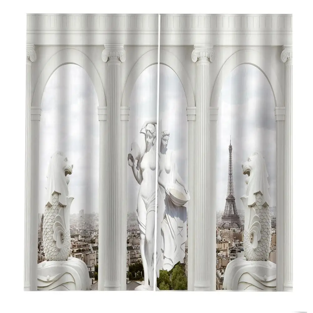 romantic curtains custom 3d curtain fabric 3D Curtain Printing Blockout Polyester roman relief | Дом и сад