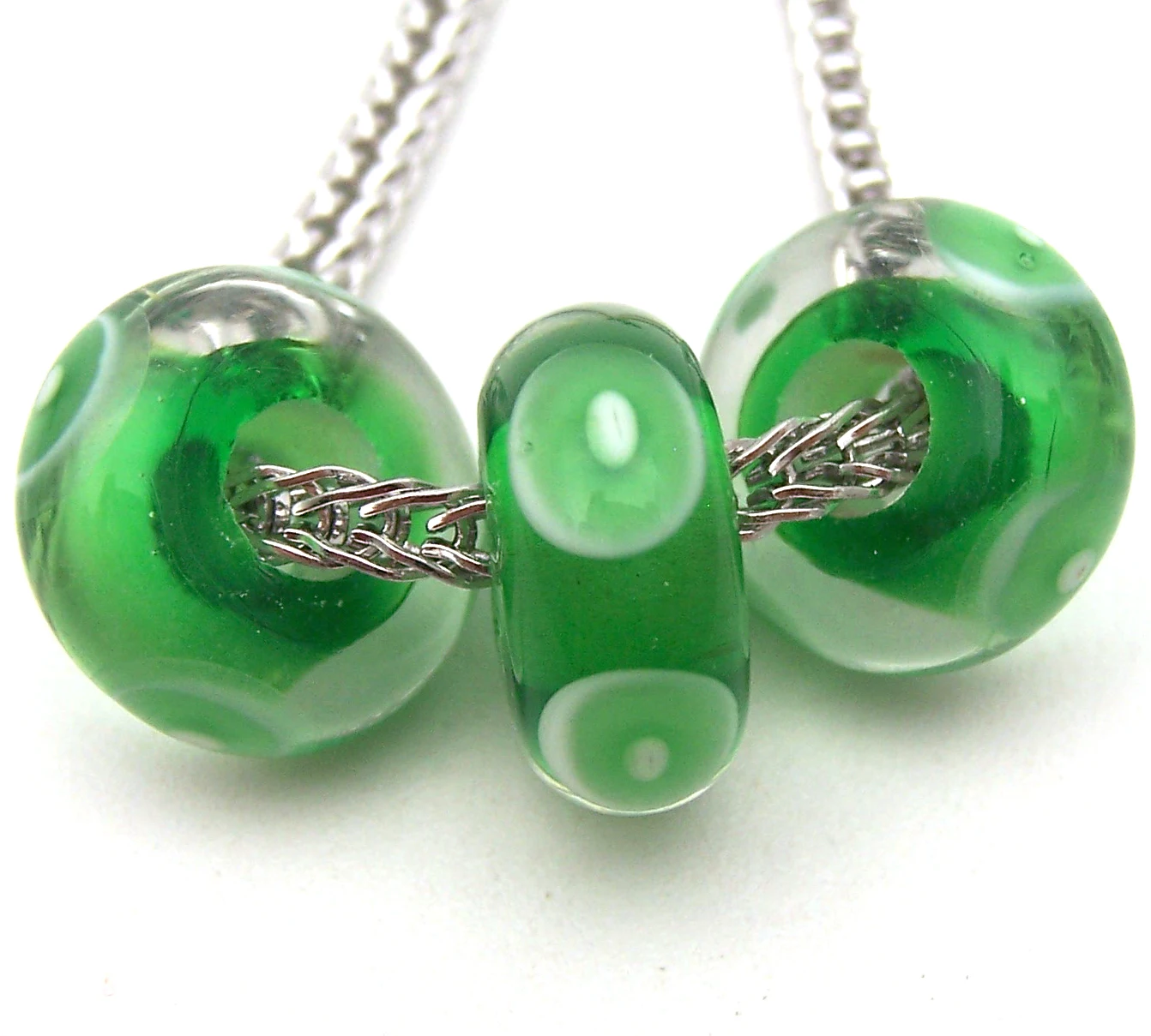 

JGLZ2367 3X 5MM Hole DIY GlassBead Murano Glass beads Fit European Charms Bracelet diy jewelry Lampwork