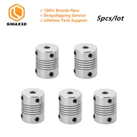 simax3d hotend 3d printer part aluminium flexible coupling 5mm to 8mm nema 17 shaft for diy 3d printer kit accessories wholesale