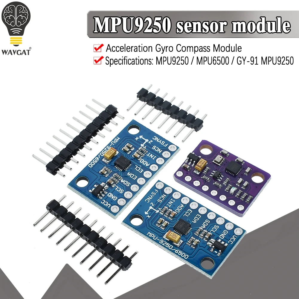 

SPI/IIC GY-9250 BMP280 GY-91 MPU6500 MPU-9250 6-осевой 9-осевой 10-осевой гироскоп + акселератор + магнитометр сенсорный модуль MPU9250