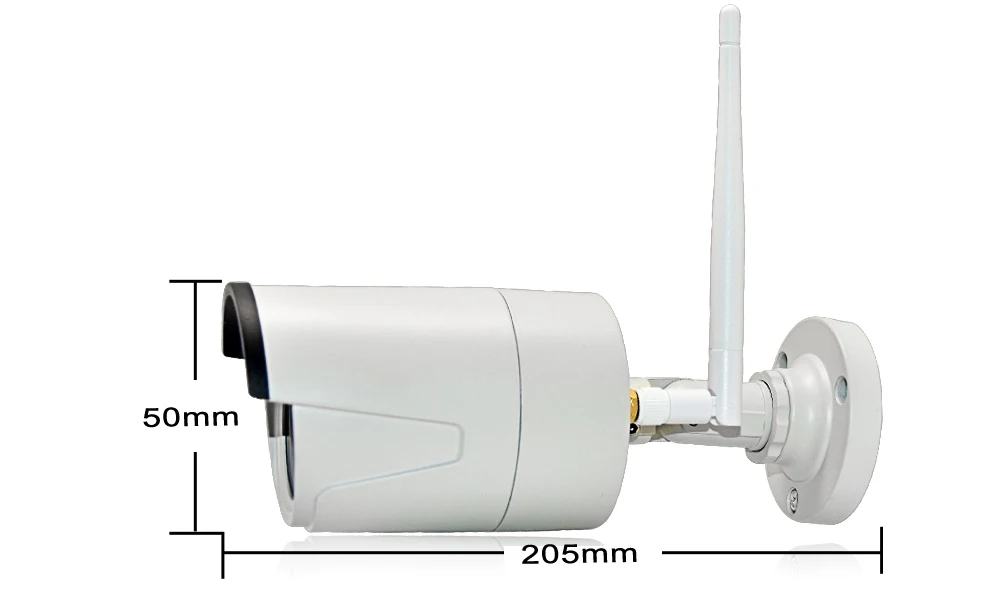 Используйте только с Wetrans Wifi NVR Беспроводная камера ИК ночного видения Водонепроницаемая наружная HD P2P цилиндрическая камера