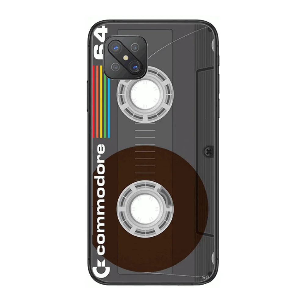 

Vintage tape cassette Fashion Phone Case cover For OPPO A91 9 83 79 92s 5 F9 A7X Reno2 Realme6pro 5 black tpu cell cover