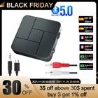 KN326 5,0 аудио передатчик ресивер 3,5 мм AUX разъем RCA беспроводной музыкальный аудио адаптер с микрофоном для автомобиля ПК ТВ наушники