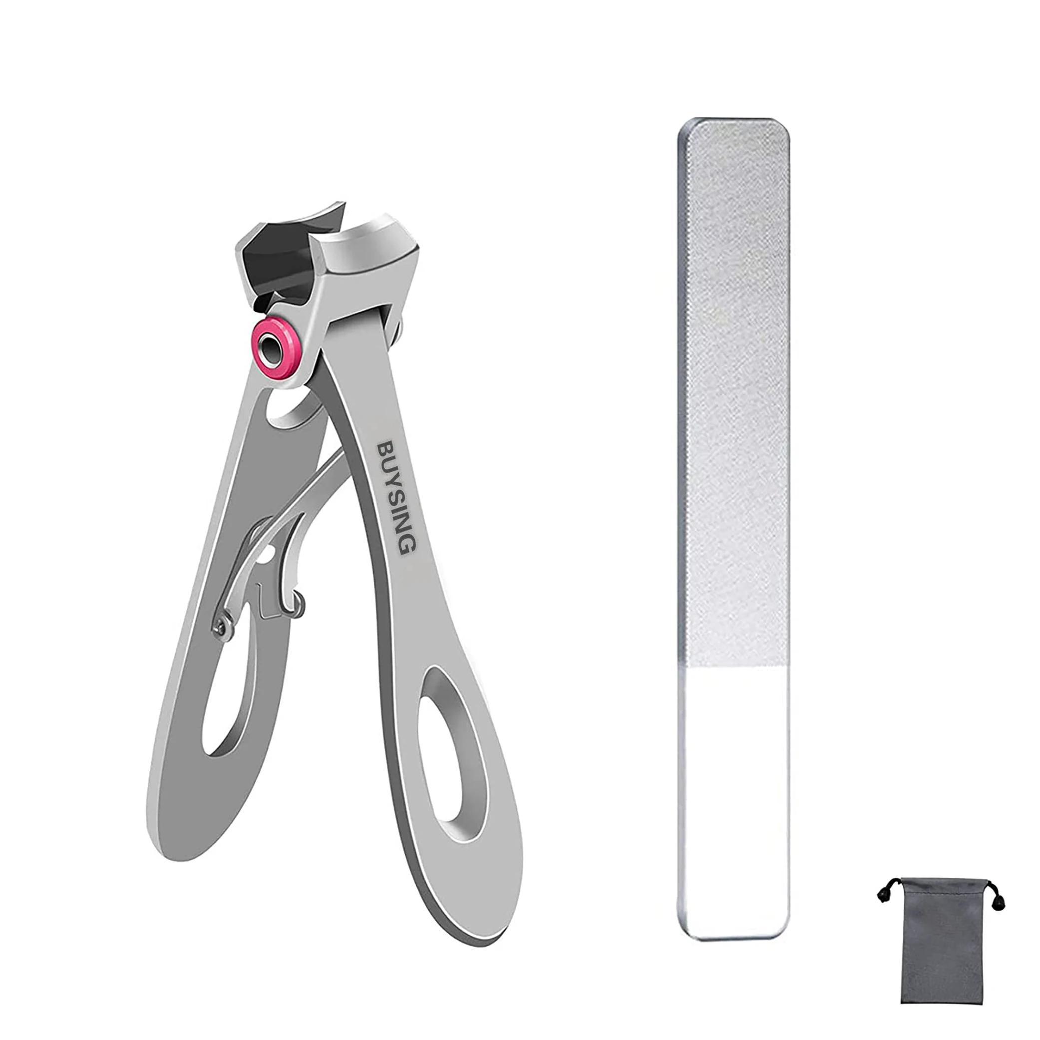BUYSING Nail clippers dNail Cutter for Thick Nails,Small Fingernail Toe Nail Clippers for Adult Seniors Men Women