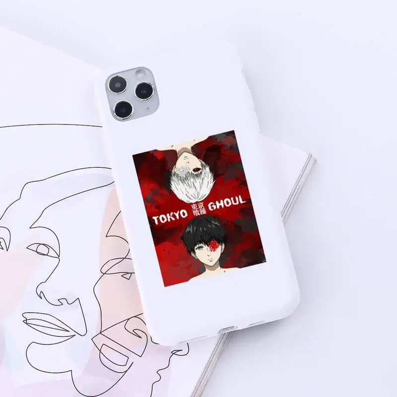 

Tokyo Ghoul Japan anime Phone Case Candy Color for iPhone 6 7 8 11 12 s mini pro X XS XR MAX Plus