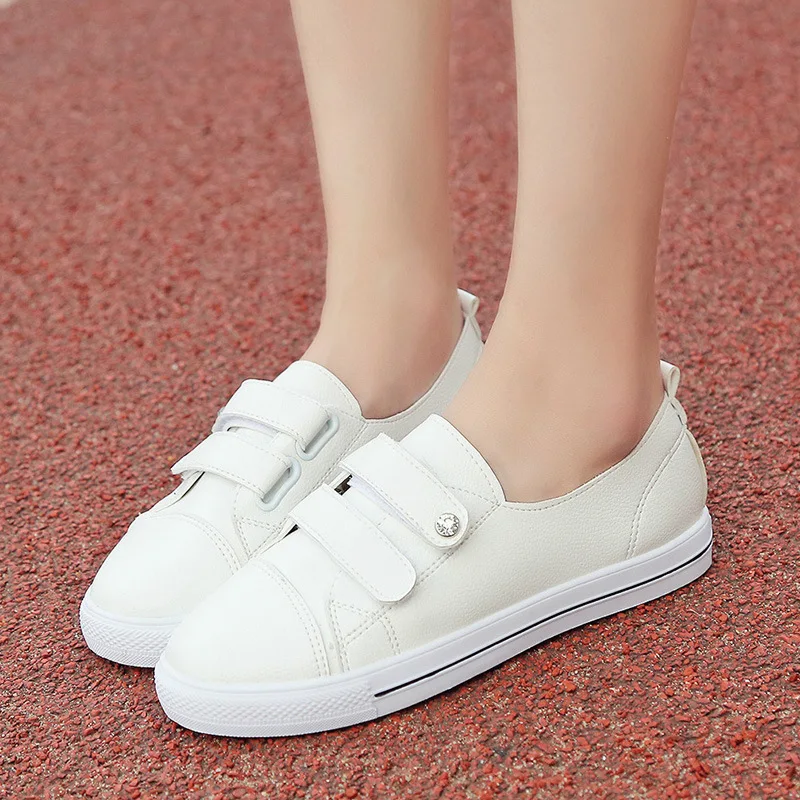 Туфли женские холщовые натуральная кожа плоская подошва Мокасины лоферы