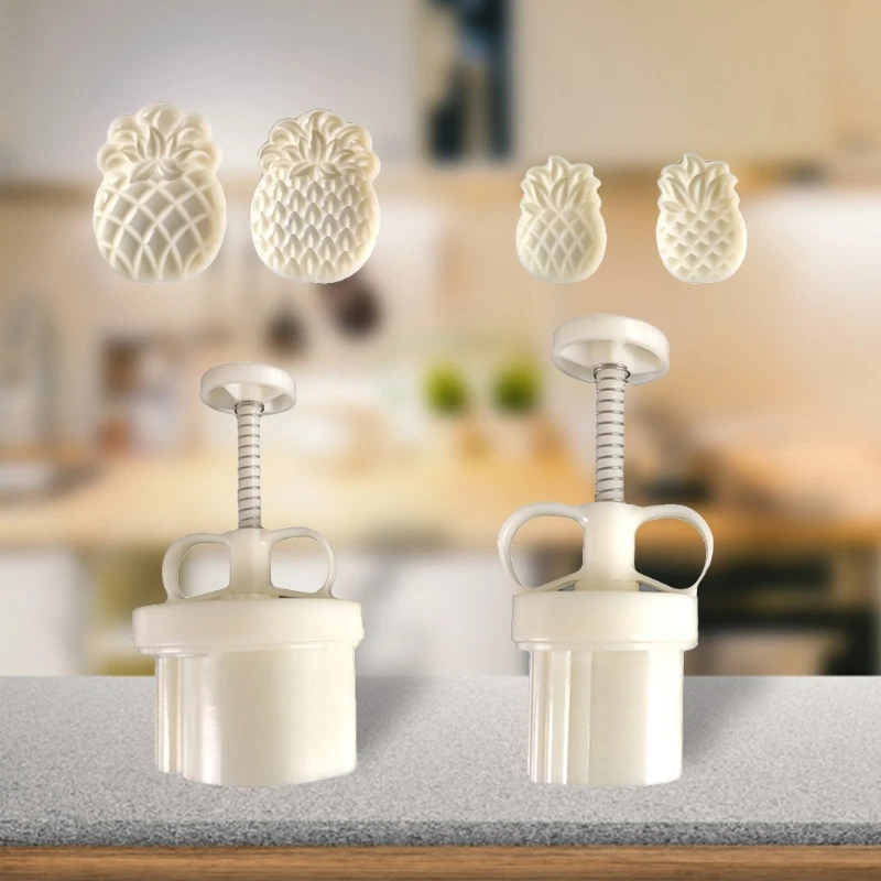 

Pineapple Mooncake Mold 25/125g Cake Cookie Mould Cutter Mid-Autumn Festival