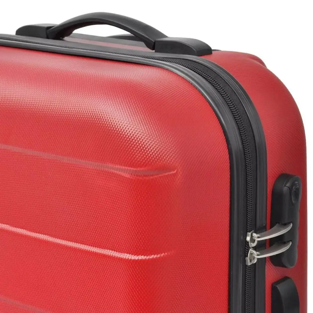 【USA Warehouse】3 Piece Hardcase Trolley Set Red