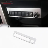 abs matte car front row cigarette lighter panel decoration cover trim car styling for toyota rav4 rav 4 2016 17 2018 accessories