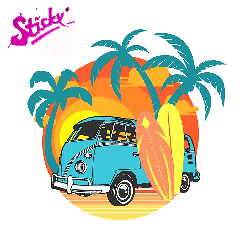 Липкий Camper путешествия бампер аниме стикер автомобиля фургон для уход за кожей
