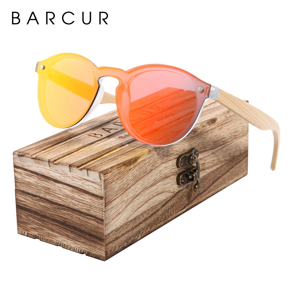 Солнечные очки BARCUR без оправы для мужчин и женщин зеркальные аксессуары в