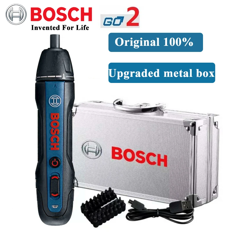 Оригинальный Bosch Go электрический шуруповерт набор 3 6 V Перезаряжаемые