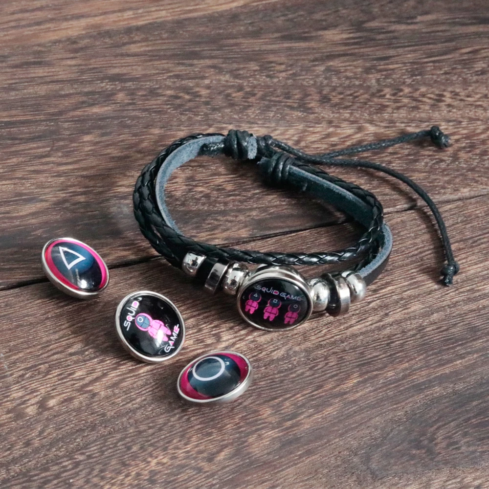 Корейский модный браслет из игры кальмар силиконовый для пары браслеты