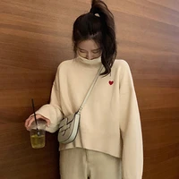 elegant thicken turtleneck sweater women spring autumn new fashion high quality 2021 new winter plus size loose female cothes