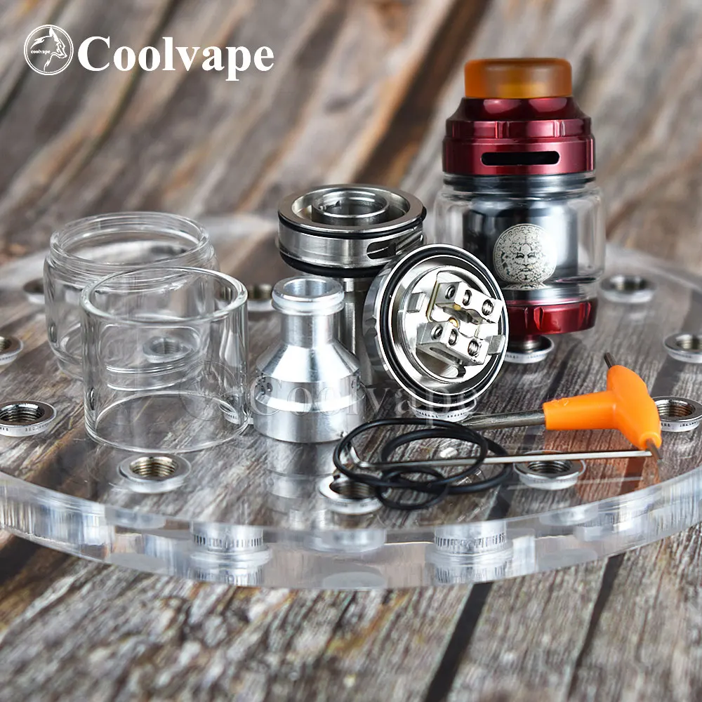 coolvape Zeus RTA Atomizer 3.5ml 4.5ml 510 thread vape tank with vaporizer rta rebuildable e cigatomizer vs X mesh | Электроника