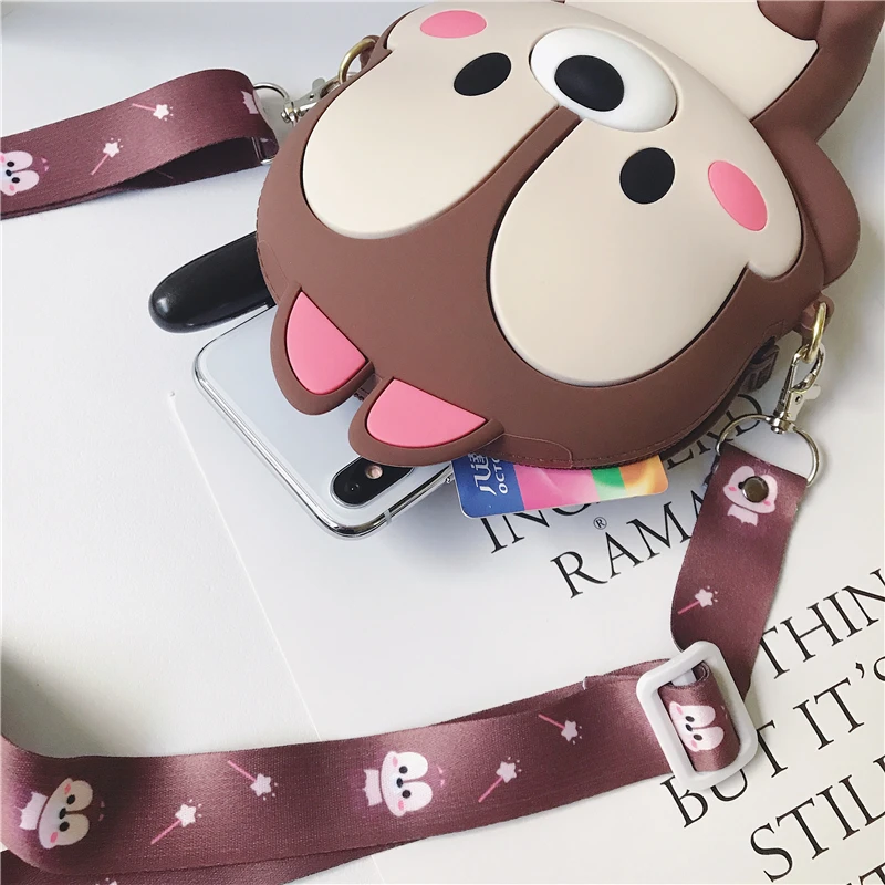 Модная сумка-мессенджер для девочек сумки через плечо на силиконовая