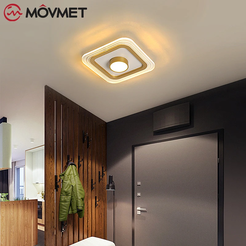 

Nordic LED Ceiling Light Modern Lamp For Living Room Rectangle Bedroom Lighting Fixtures Surface Mounted Study Room Lighting