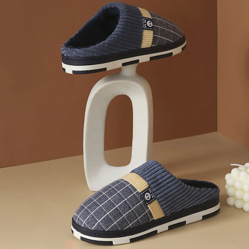 

Couple Slippers Women Men Slides Shoes Winter Warm Fur Women Slippers Indoor Bedroom Slippers For Ladies Cute Female Flat Shoes