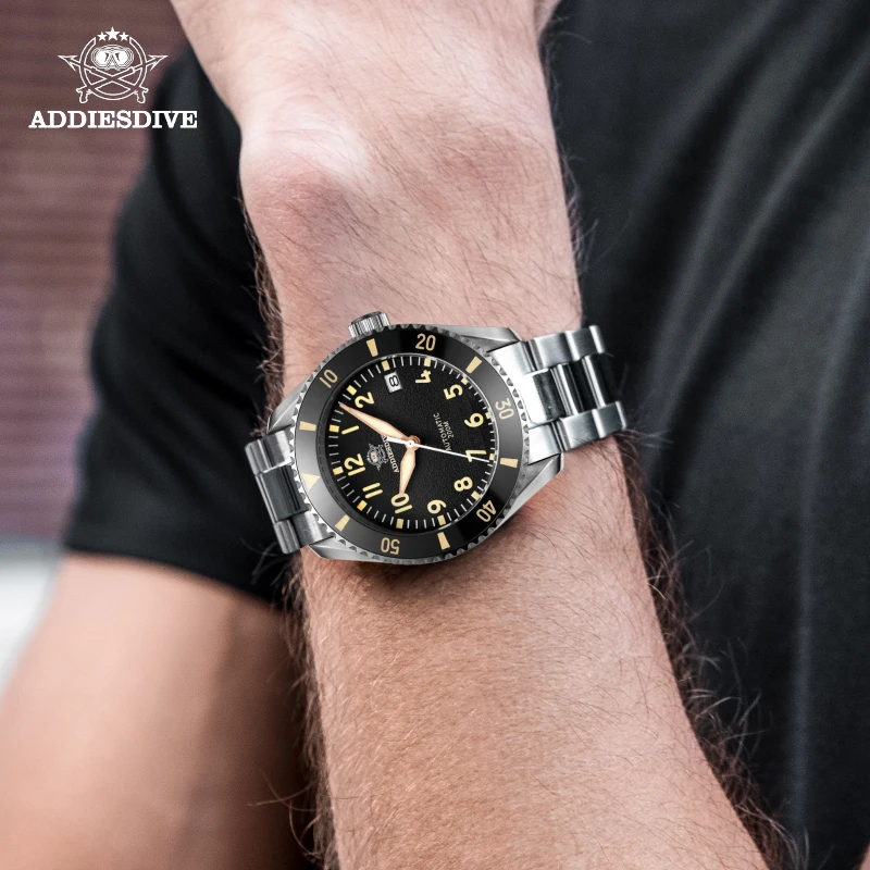 

ADDIESDIVE Watch My H9 Men Mechanical Wristwatch NH35A Automatic Diver Watches 200m Sapphire Crystal Glass Mens Luxury Watch