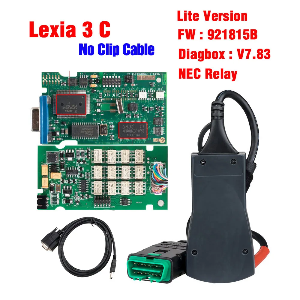 lexia 3 pp2000 Diagbox V7.83 для citroen для peugeot lexia3 pp2000 диагностический инструмент lexia Lexia-3 сканер DHL бесплатно - Цвет: lexia 3 C no Clip