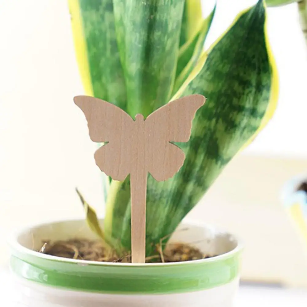 

10 шт. маркеры для растений дерево, искусственные бриллианты, Т-образный метки Детский сад Этикетки горшки для украшения сада кассета для рас...