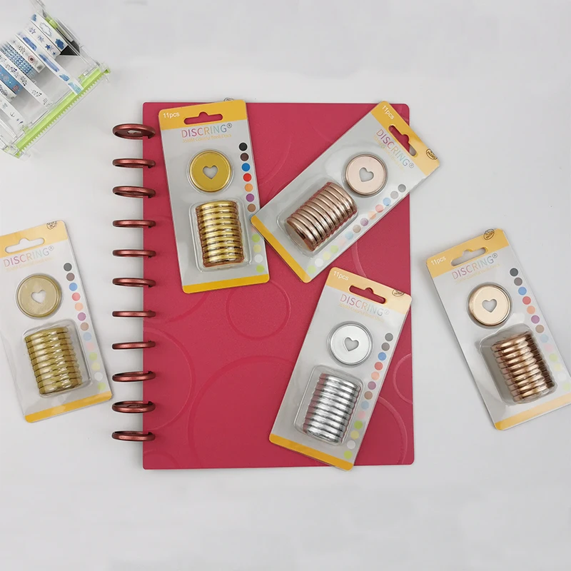 11 шт./1 коробка пластиковые Матовые переплетные диски 35 мм | Канцтовары для офиса и