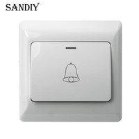 doorbell switch door exit button release push switch for electronic door lock no com lock sensor switche access push with 86 box