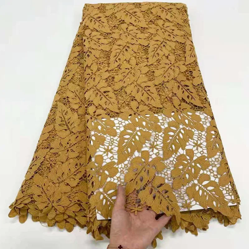 

French Embroidery Guipure Cord High Quality Net Lace African Lace Fabric For Nigerian Wedding Party