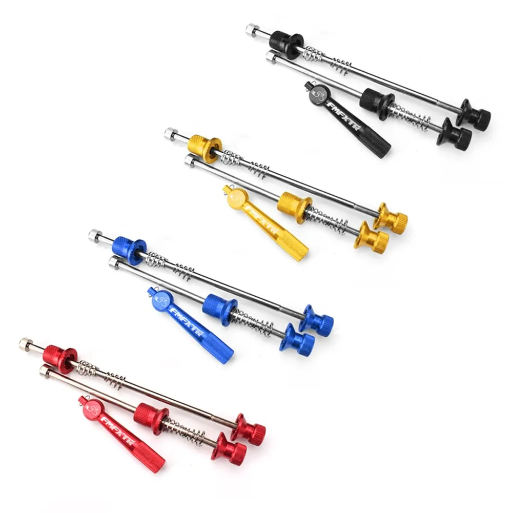 

MTB Bike Hub Quick Release Rod Anti-theft Skewers Road Bike Front & Rear Axle Rod Lightweight Aluminum Alloy Screw Rod