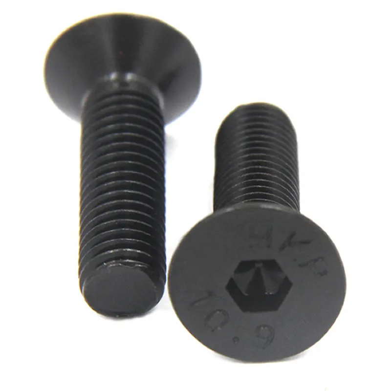 

(10 pc/lot) M5,M6,M8 *L =8~50mm DIN7991 class 10.9 black oxide Hex socket flat countersunk head cap toy screw