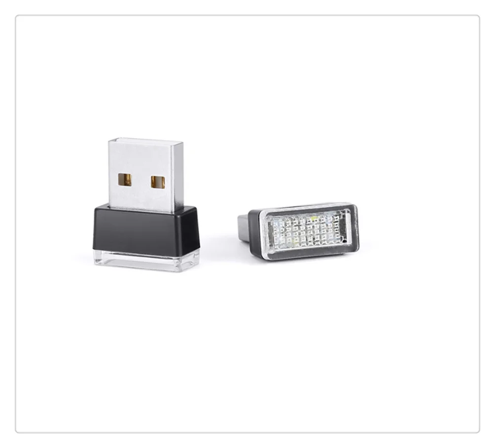 1 шт. украшение автомобиля зарядных порта USB для окружающей среды светильник