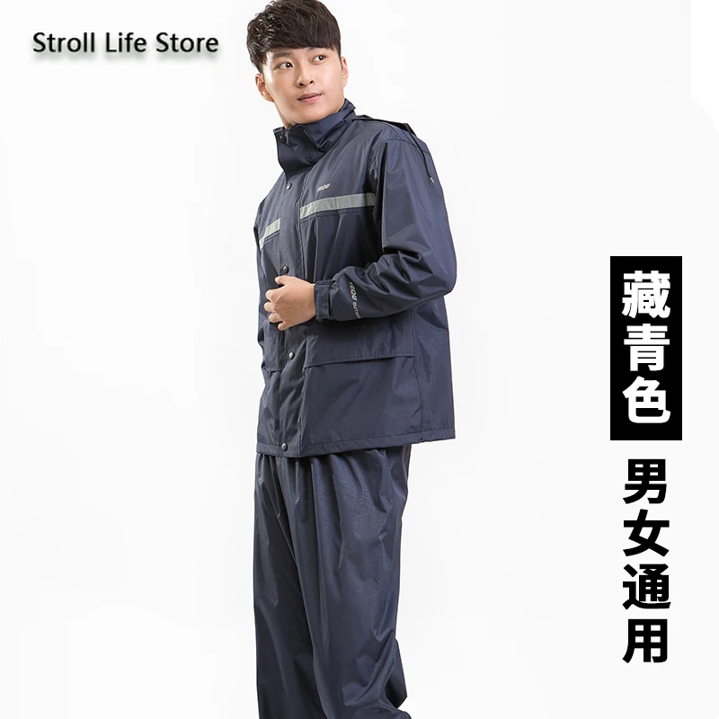 

Adult Motorcycle Raincoat Rain Pants Suit Rain Coat Men Women Motorcycle Riding Outdoor Poncho Capa De Chuva Motoqueiro Gift
