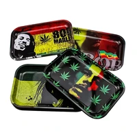 new rolling tray 1812 5 cm metal cigarette smoking rolling tray herb tobacco tinplate plate discs smoke cigarette paper tray