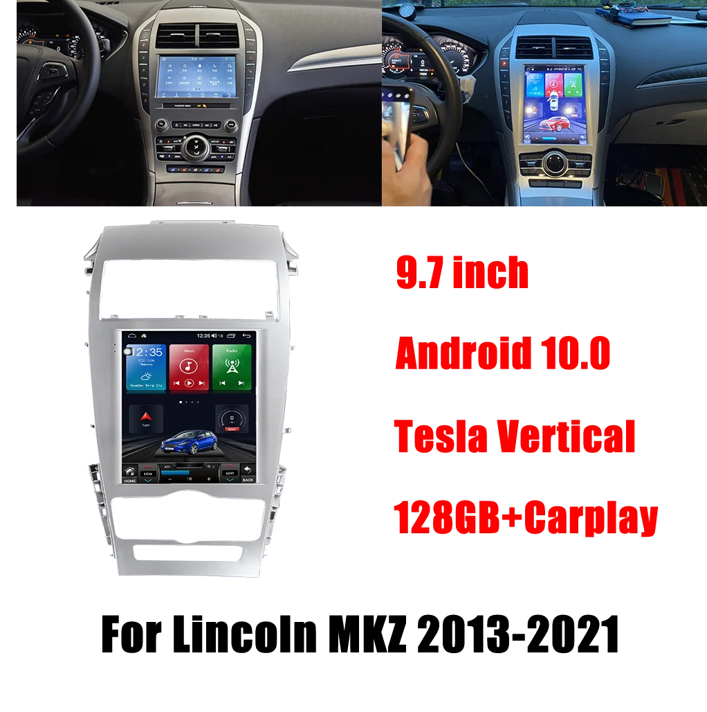 

Car Radio Android HD Tesla Vertical Screen GPS Navigation For Lincoln MKZ 2013-2021 Video Stereo Multimedia Player Head Unit