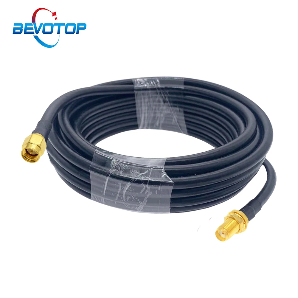 

RG58 SMA штекер к SMA гнездо гайка переборка WiFi антенна Удлинительный кабель RG-58 50 Ом RF соединитель Адаптер Коаксиальная перемычка