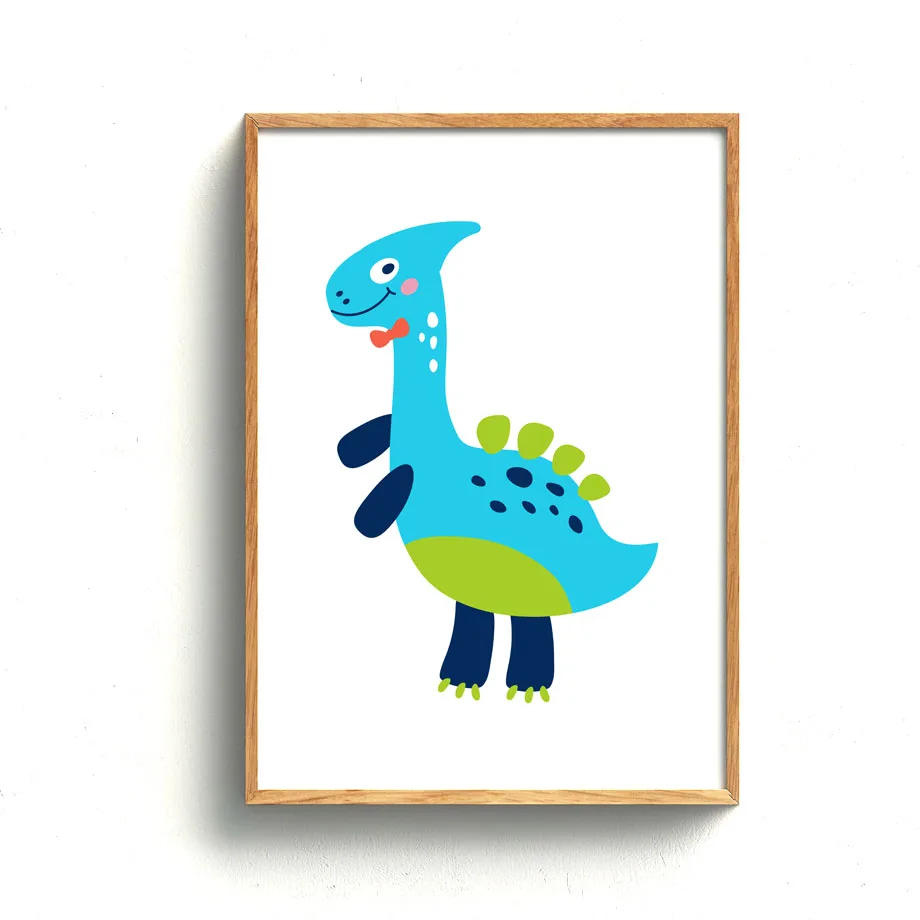 Настенные художественные картины на холсте с мультяшными красочными