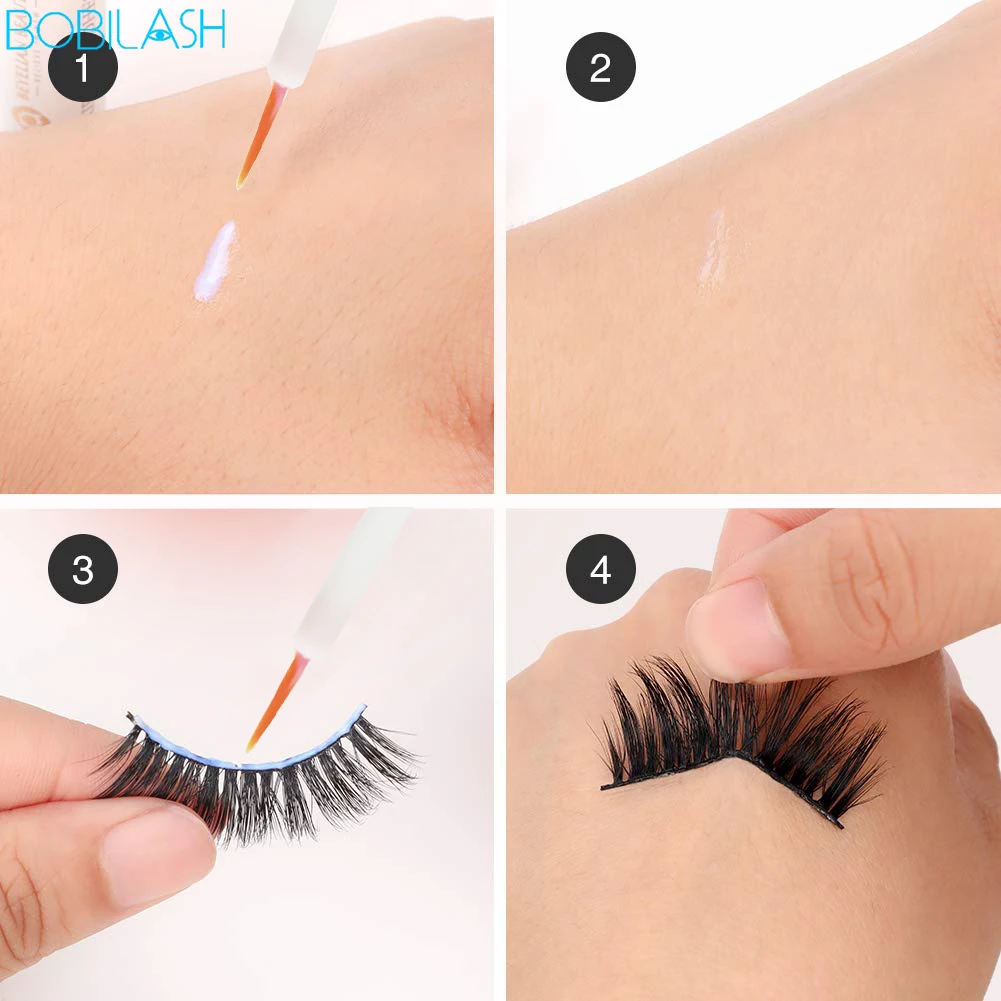 

BOBILASH 1Pair Eyelashes Set Lash Box Beauty Natural Eye Lashes Eyelash Extension Makeup brushes Gift Box