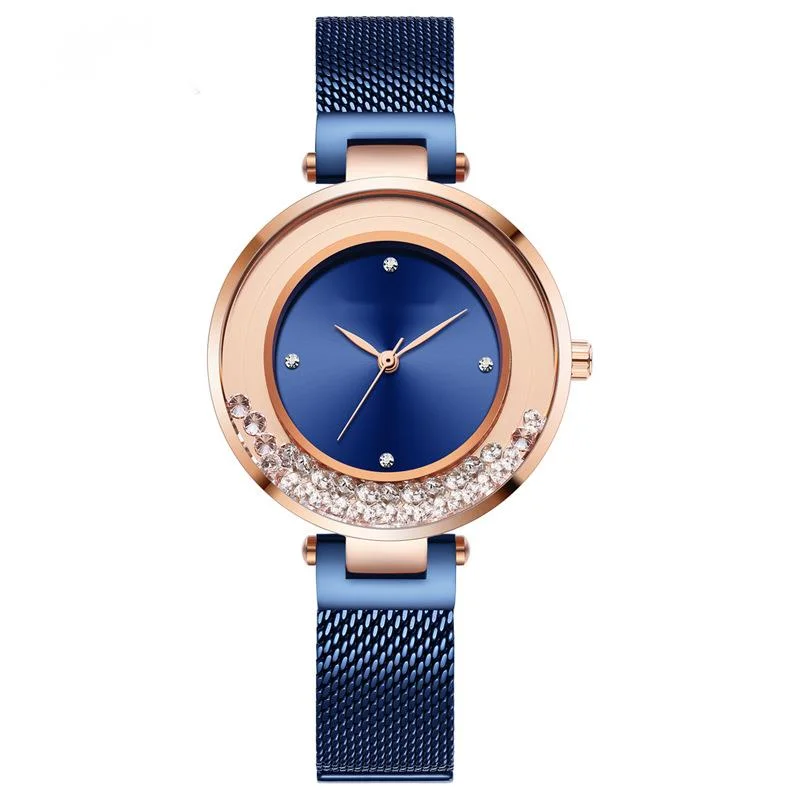 

Mini focus zircon inlaid fashion women's watch Japanese movement waterproof mesh belt quartz women's watch 0254l