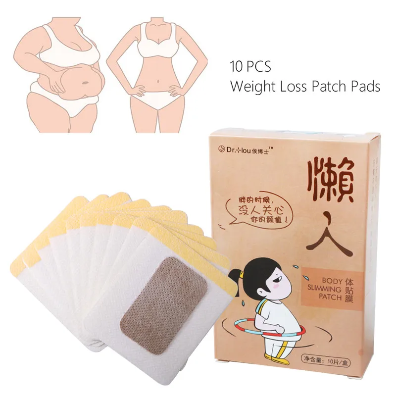 Пластыри для похудения 40 штук = 4 коробки стикер тела пупка 6x7 см тонкий пластырь