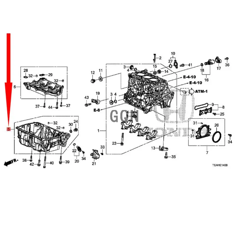 

Масляная сковорода 2021-Hon daC IV IC, магнитная масляная сковорода, дренажный винт из титанового сплава, прочная Лента, прокладка, масляная сковорода двигателя