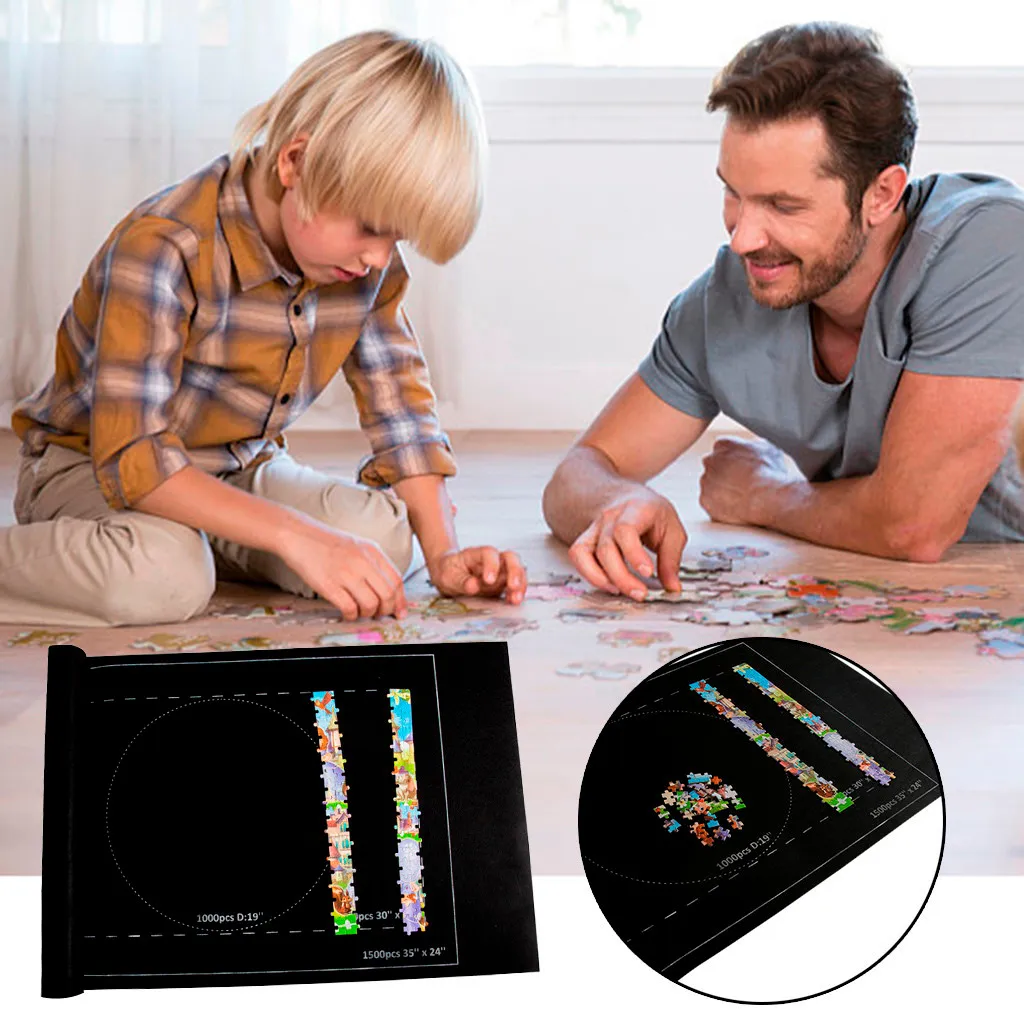 Коврик для хранения в рулоне головоломки Jigroll до 1500 штук коврик на шнурке
