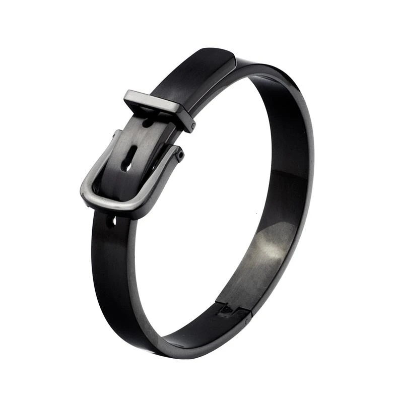 

Horseshoe buckle Bangle Unisex Women/Men Jewelry Wholesale 4 Colors Gold Color Round Trendy Belt Bracelets Bangles