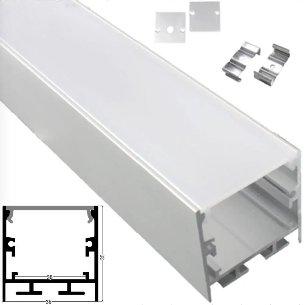 6 м (6 шт.) в партии 1 шт. алюминиевый профиль AP3535 для двухрядных светильник ных