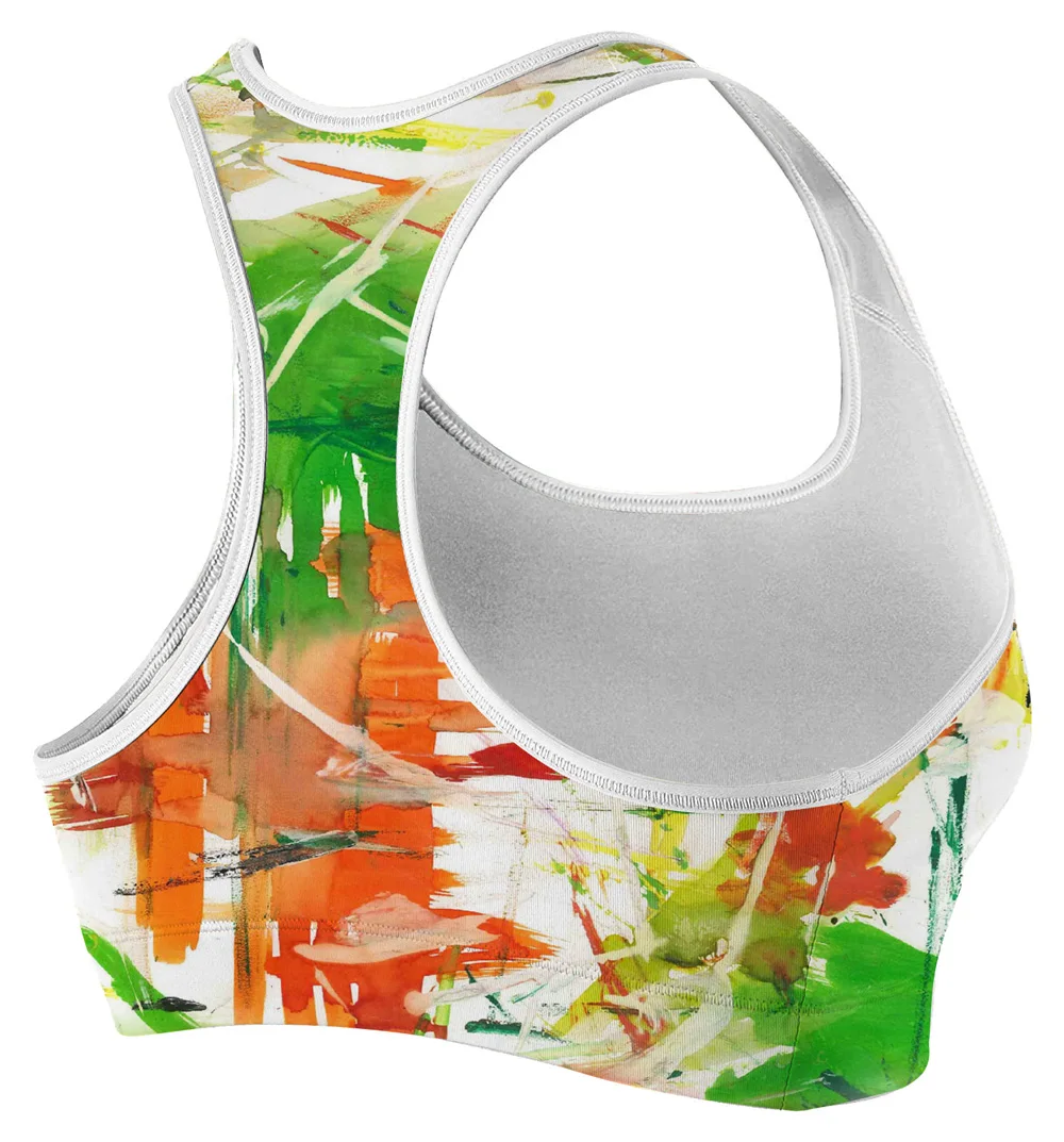 Женские бюстгальтеры без косточек розового и зеленого цвета с подкладкой